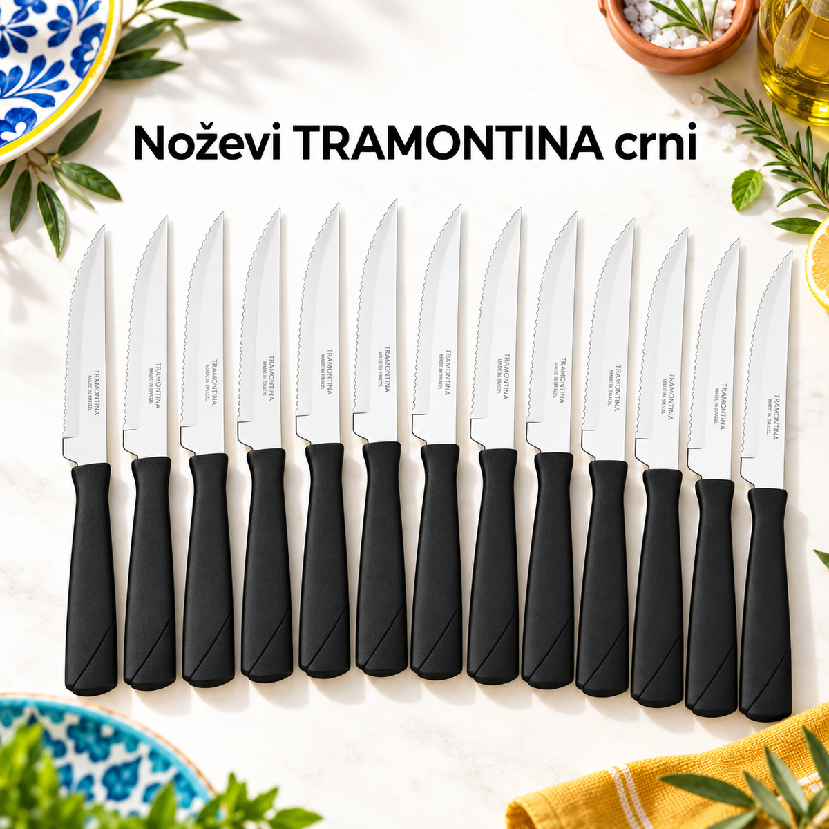 Noževi TRAMONTINA crni