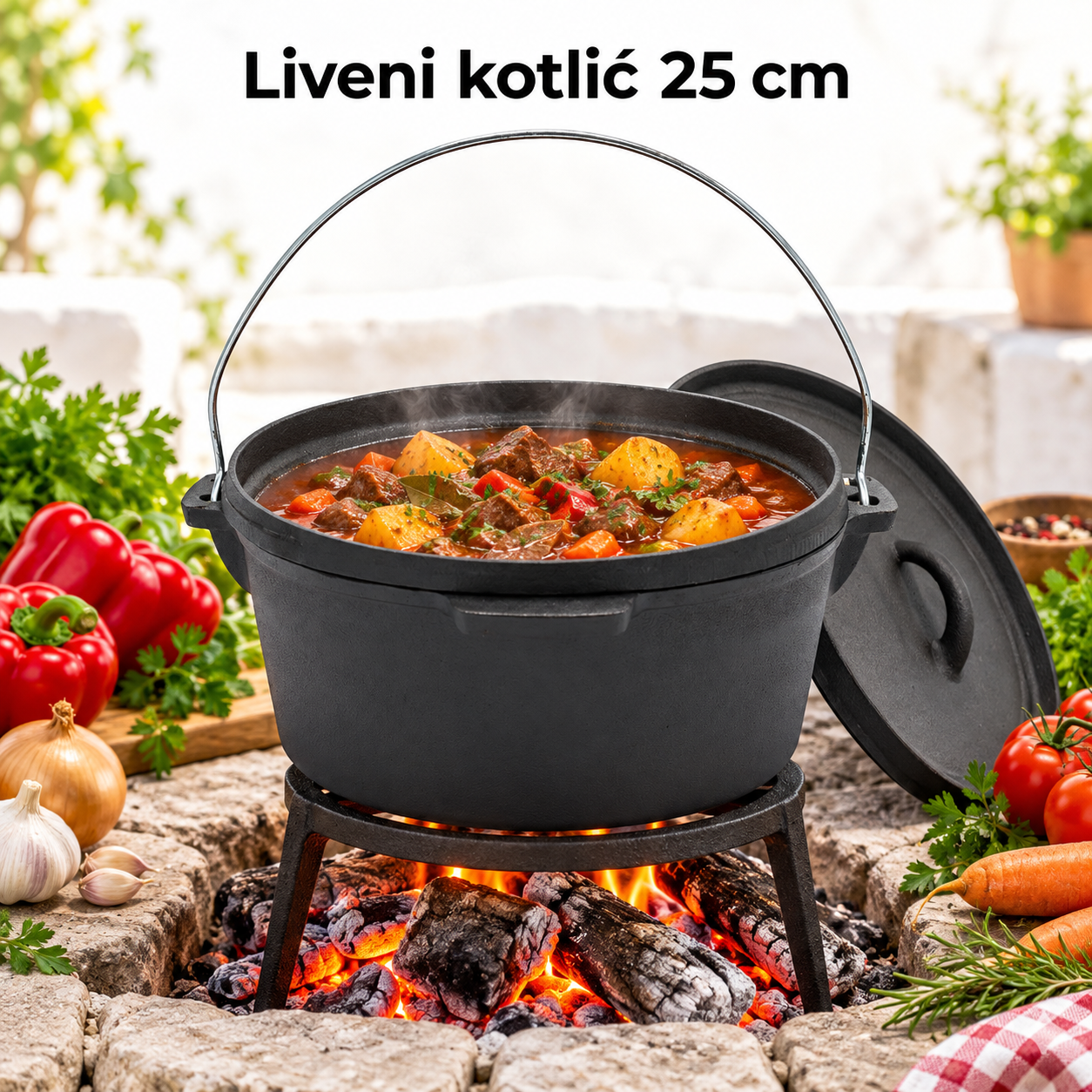 Liveni kotlić 25 cm