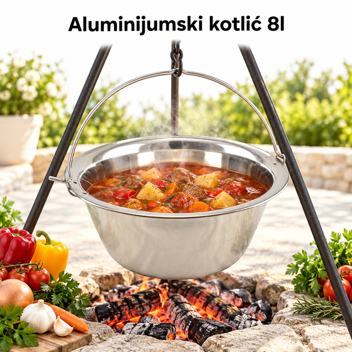 Aluminijumski kotlić 8l