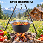 Kotlić emajlirani 10l