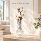 Vaza staklena Clear