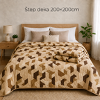 Štep deka 200x200cm