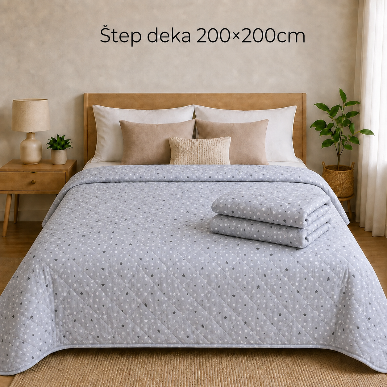 Štep deka 200x200cm