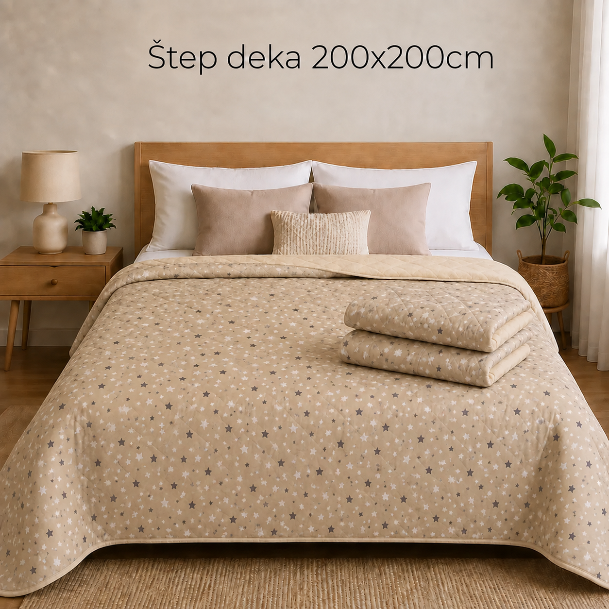 Štep deka 200x200cm