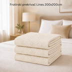 Frotirski prekrivač Lines 200x200cm