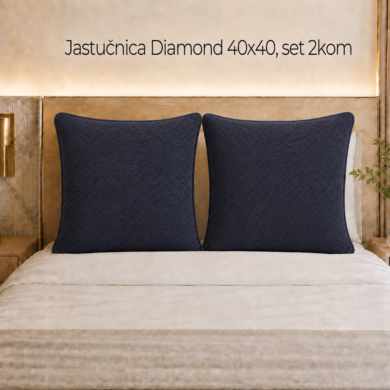 Jastučnica Diamond 40×40, set 2kom