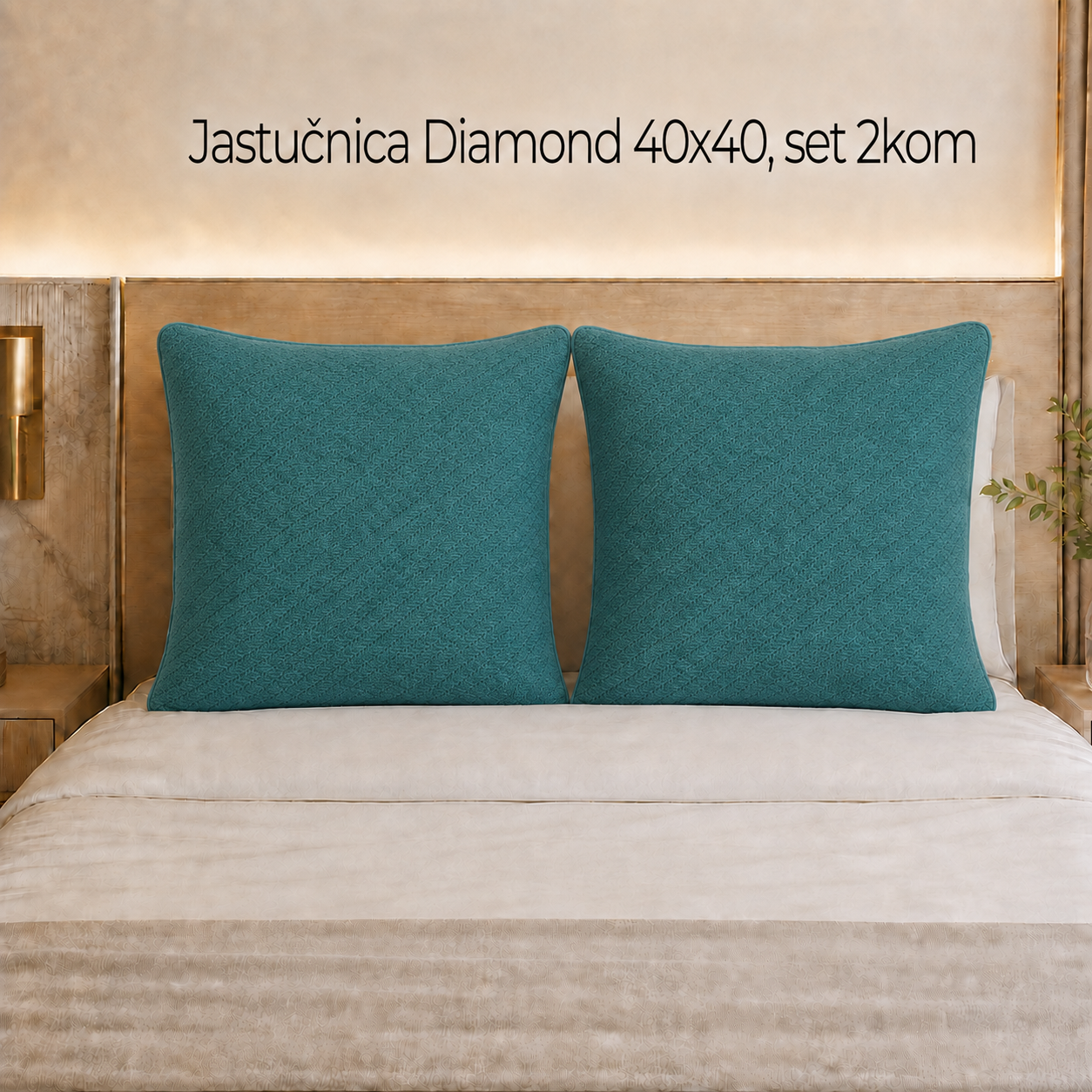 Jastučnica Diamond 40×40, set 2kom