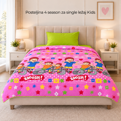 Posteljina 4 season za single ležaj Kids