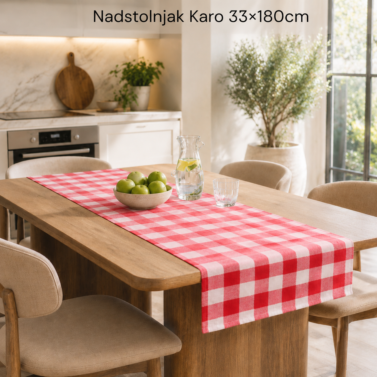 Nadstolnjak Karo 33x180cm