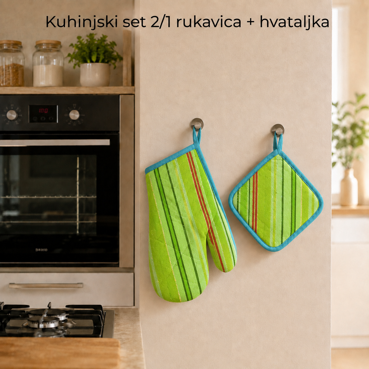 Kuhinjski set 2/1 rukavica + hvataljka