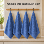 Kuhinjska krpa 45x70cm, set 4kom
