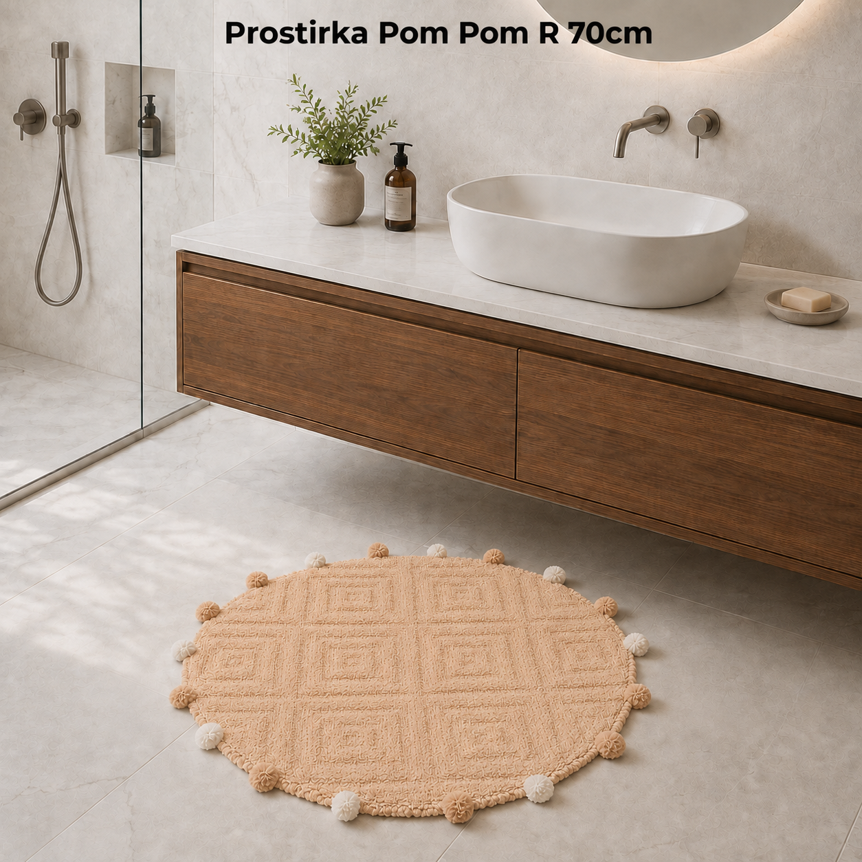 Prostirka Pom Pom R 70cm
