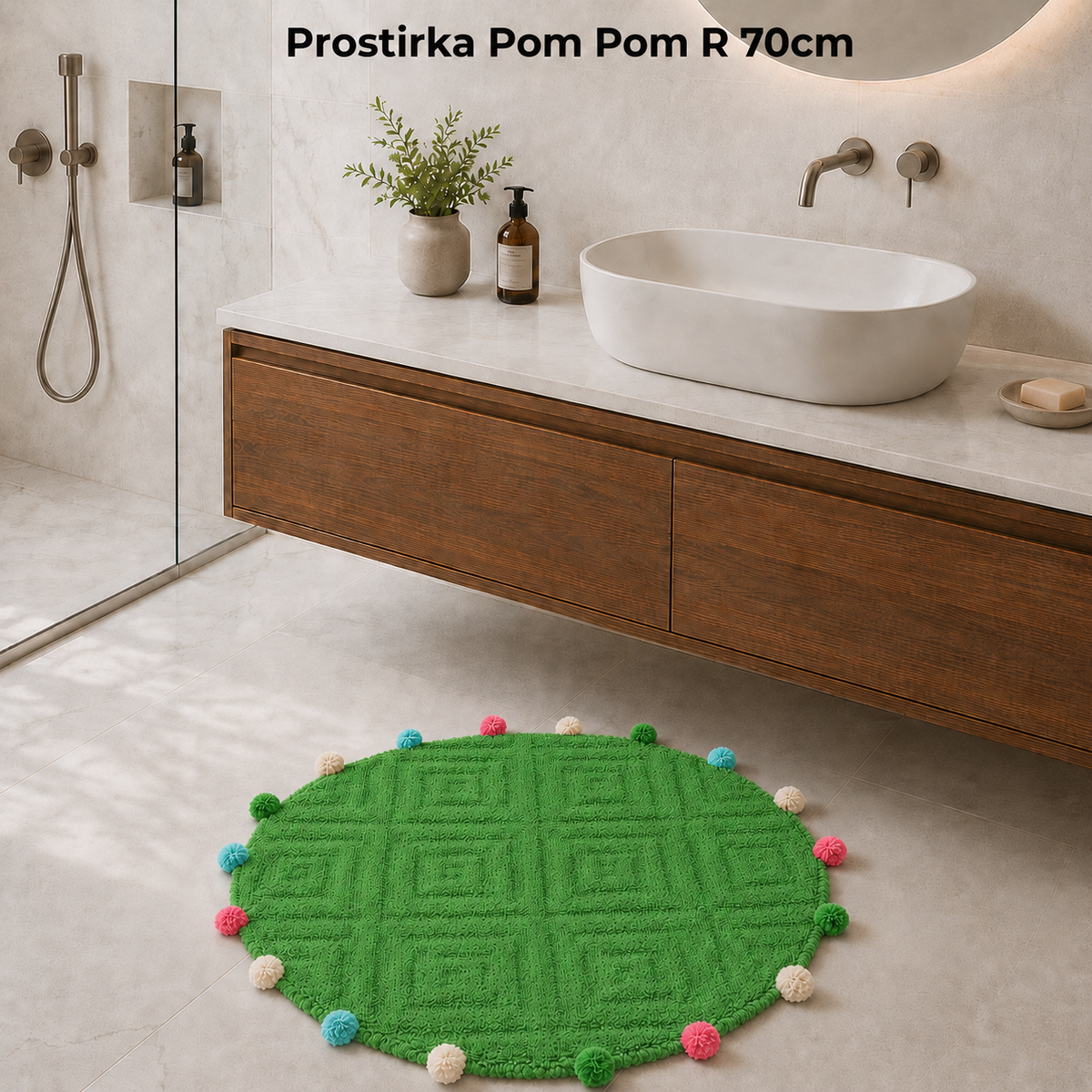 Prostirka Pom Pom R 70cm