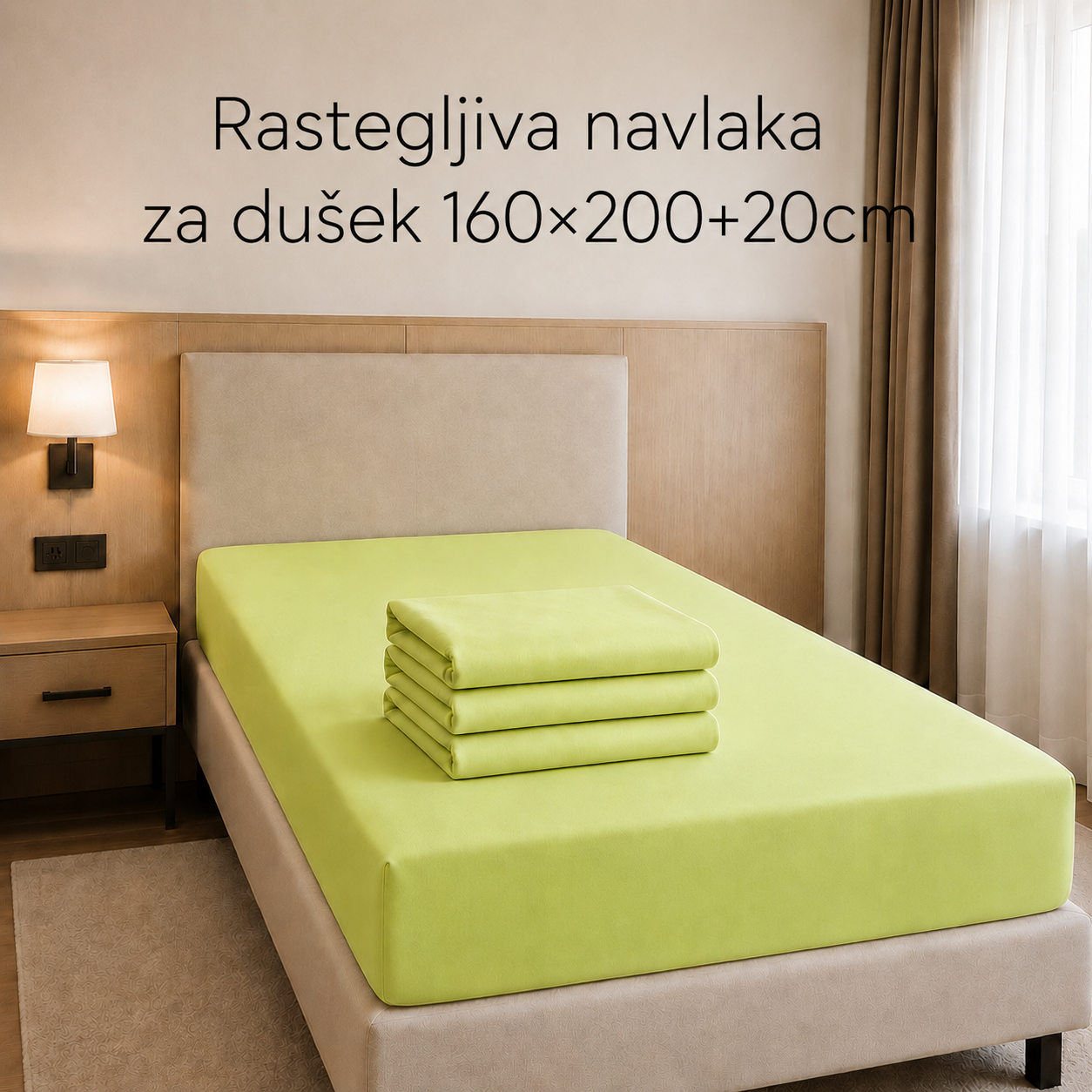 Rastegljiva navlaka za dušek 160×200+20cm
