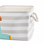 KINDER HOME Kutija za odlaganje igračaka, odeće, kozmetike, sklopiva, sa pogodnim ručkama, za dečiju sobu, spavaću sobu, dnevnu sobu - žirafa