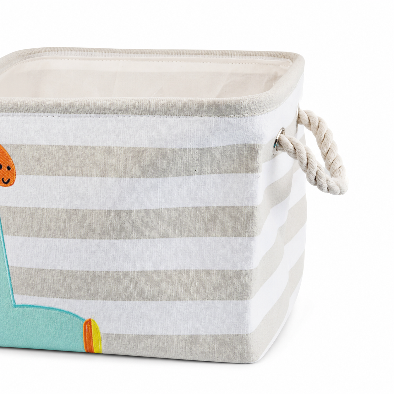 KINDER HOME Kutija za odlaganje igračaka, odeće, kozmetike, sklopiva, sa pogodnim ručkama, za dečiju sobu, spavaću sobu, dnevnu sobu - žirafa