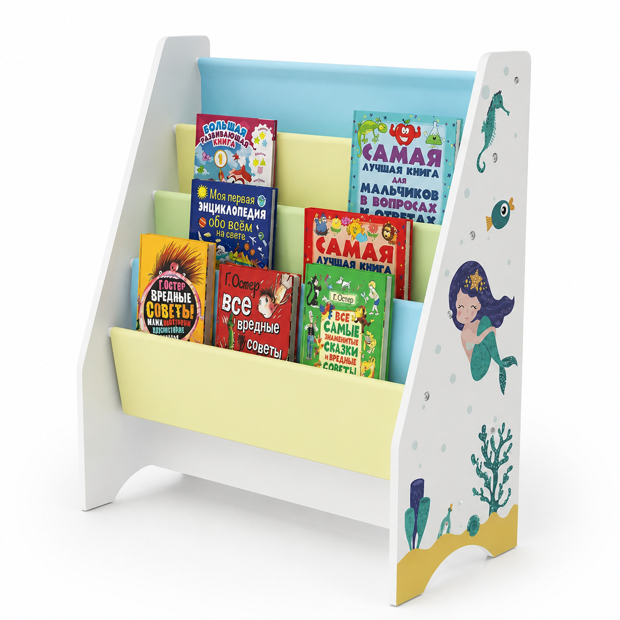 KINDER HOME Polica za knjige i igračke, Organizator, Sekcija, Biblioteka za dečiju sobu - RUSLANA