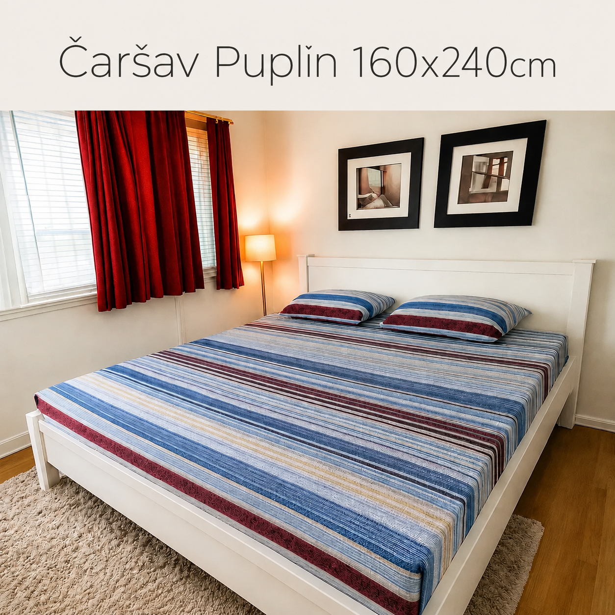 Čaršav Puplin 160x240cm D2