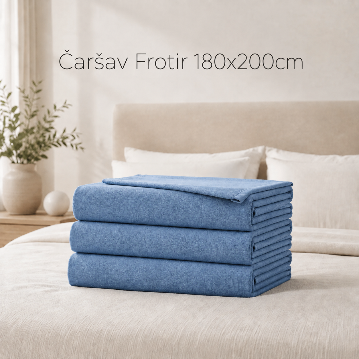 Čaršav Frotir 180x200cm Plavi, Zeleni, Žuti