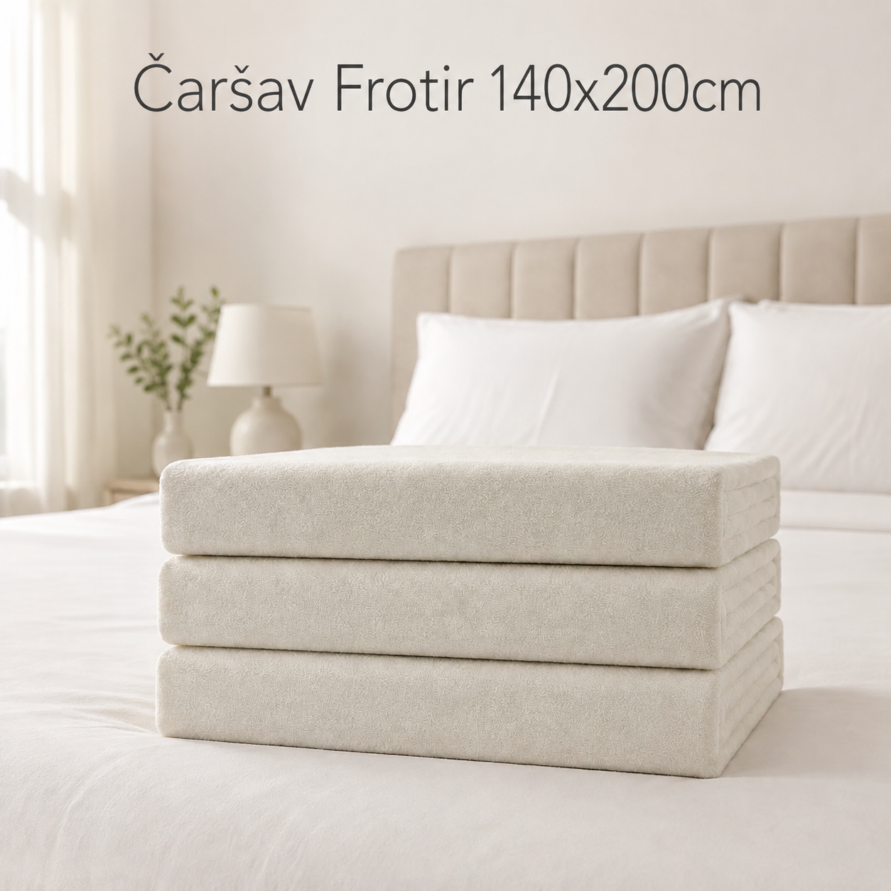 Čaršav Frotir 140x200cm Beli, Kajsija, Limun, Plavi