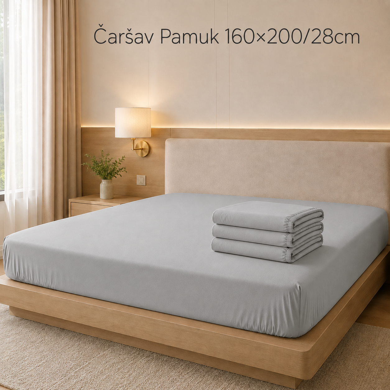 Čaršav Pamuk 160×200/28cm