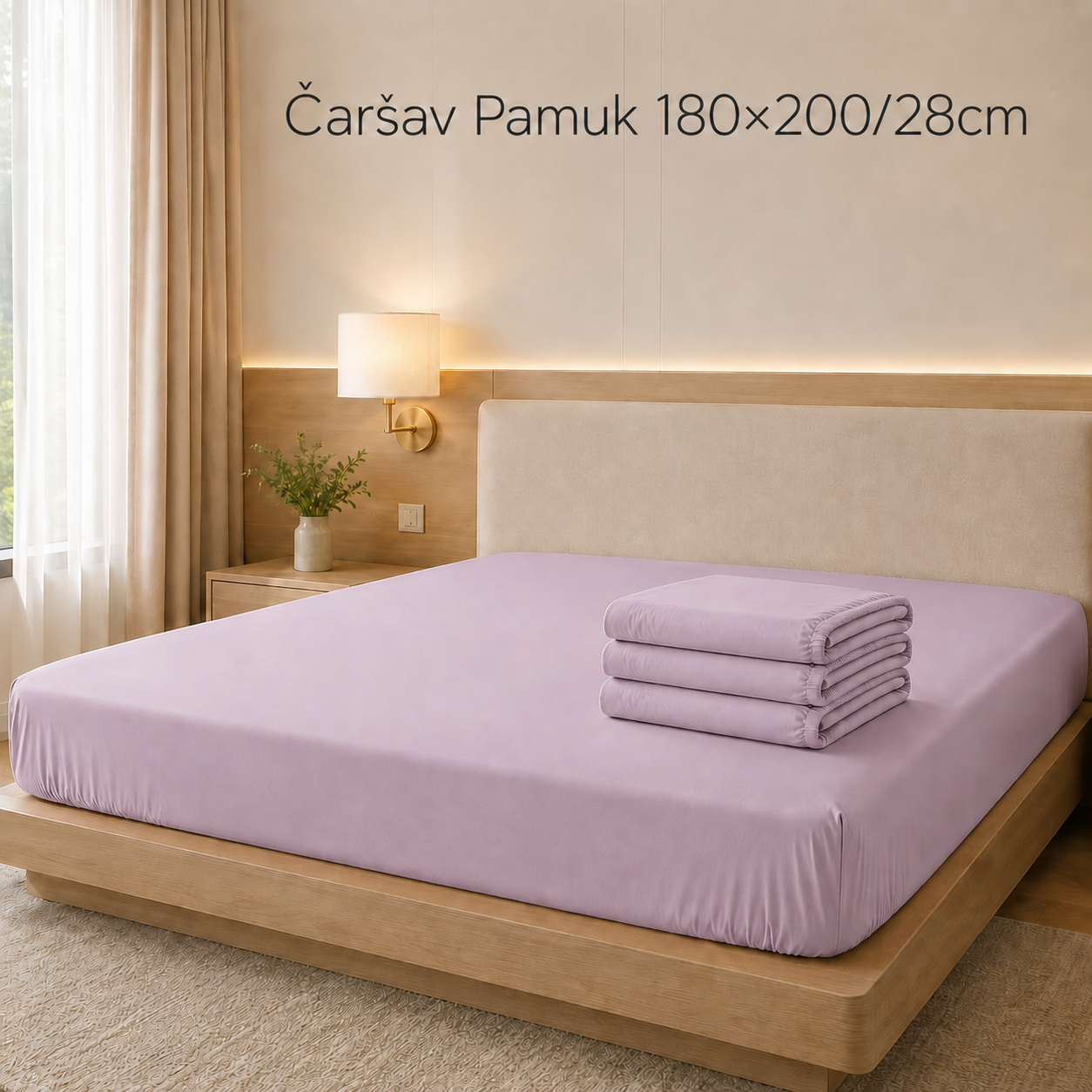 Čaršav Pamuk 180×200/28cm