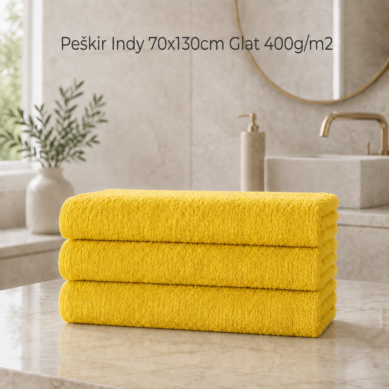 Peškir Indy 70x130cm Glat 400g/m2, 3kom