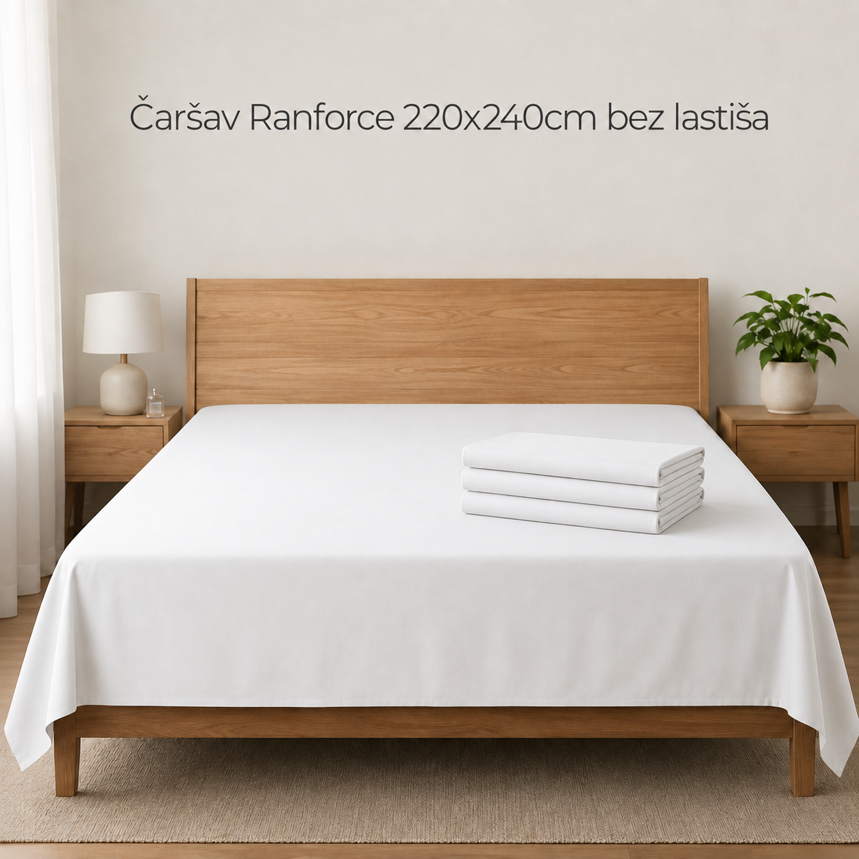 Čaršav Ranforce 220x240cm bez lastiša