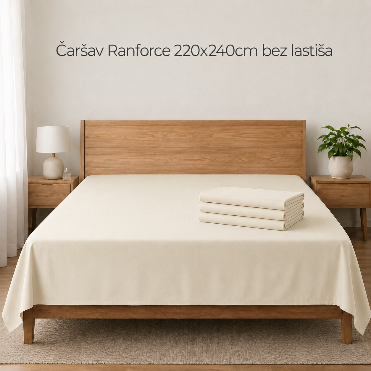 Čaršav Ranforce 220x240cm bez lastiša