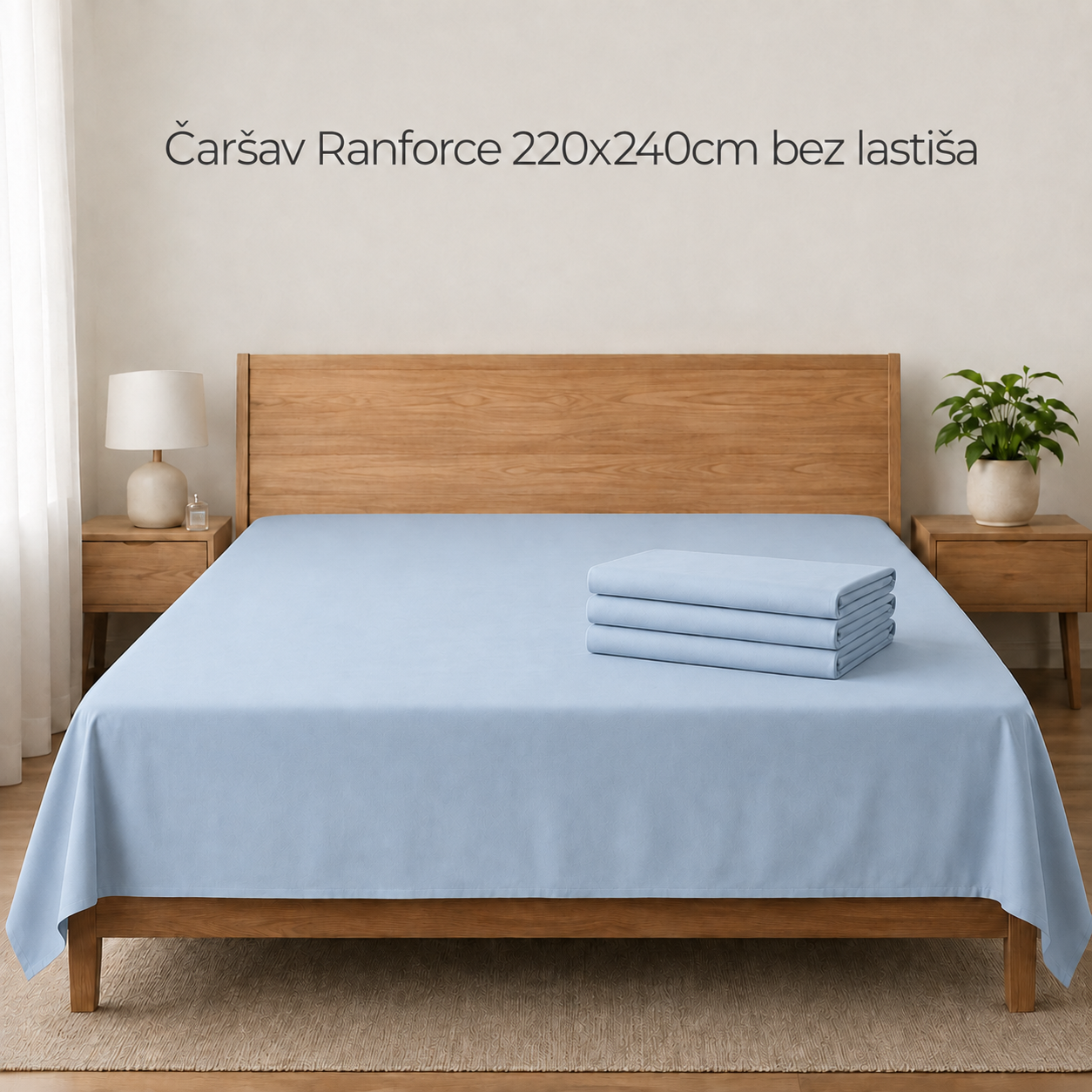 Čaršav Ranforce 220x240cm bez lastiša