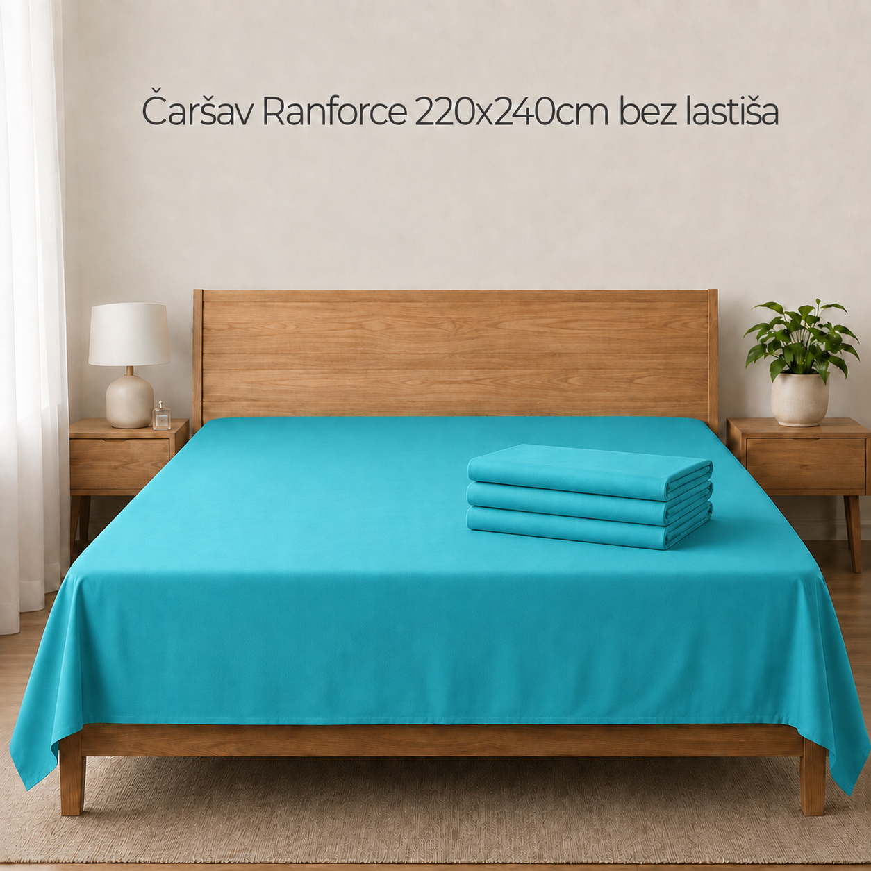 Čaršav Ranforce 220x240cm bez lastiša