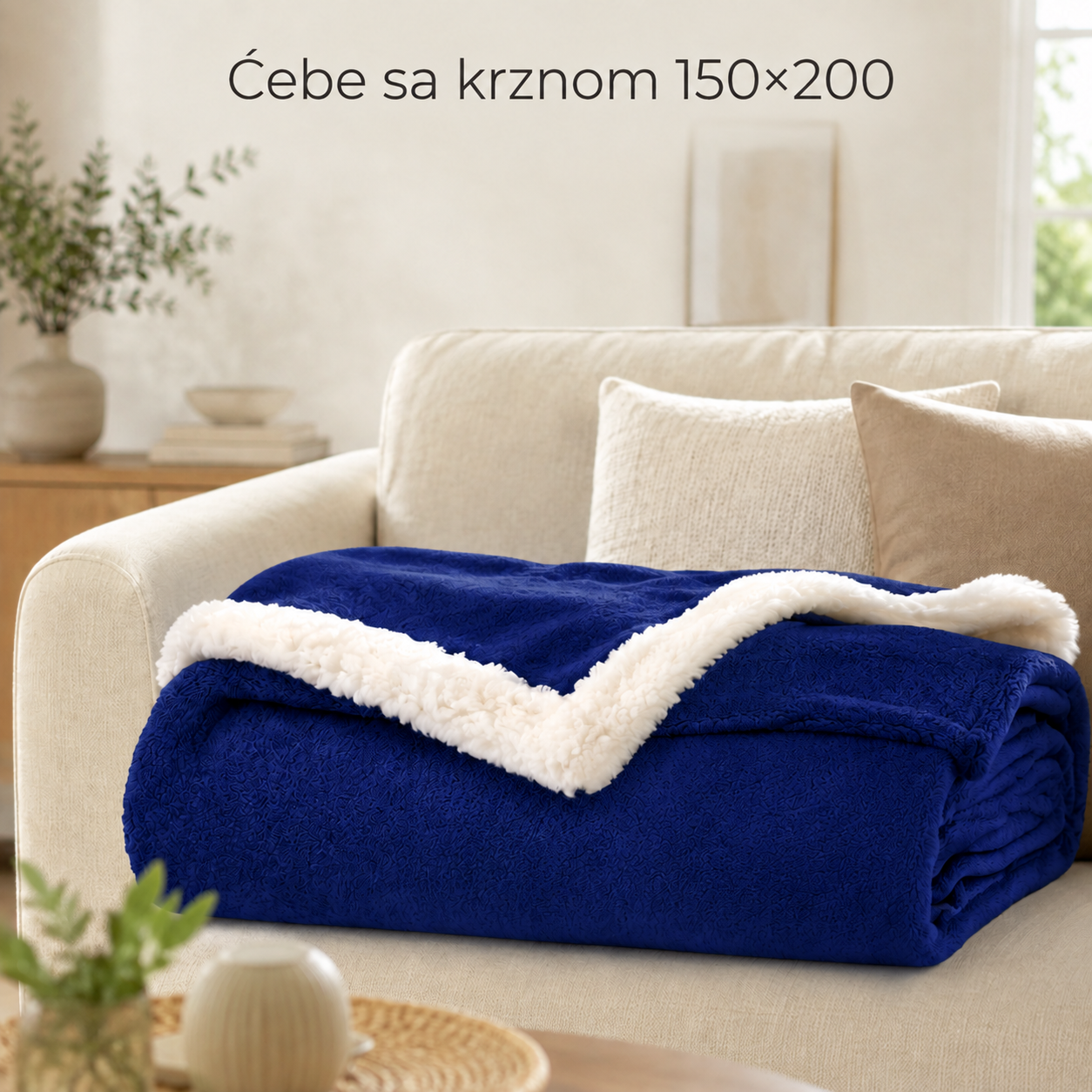 Ćebe sa krznom 150×200