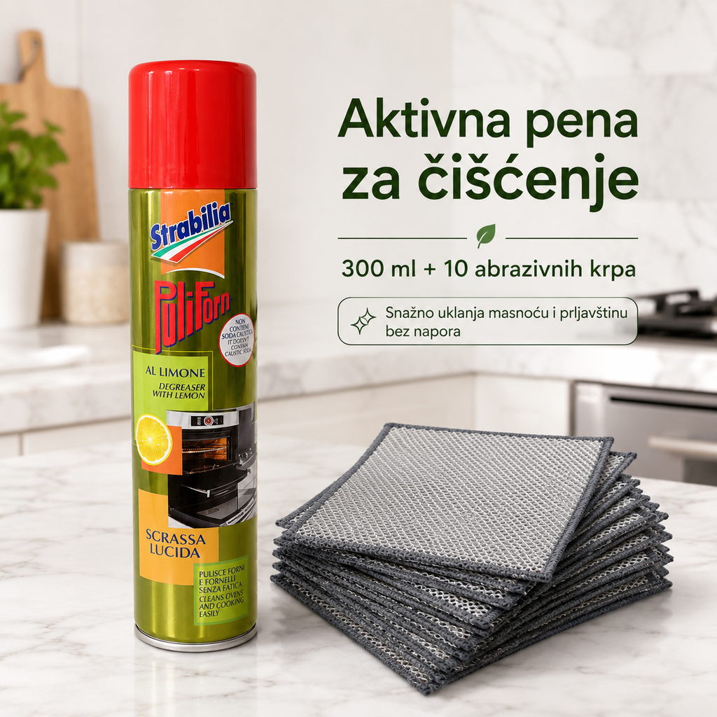 Strabilia - Aktivna pena i čelične krpe