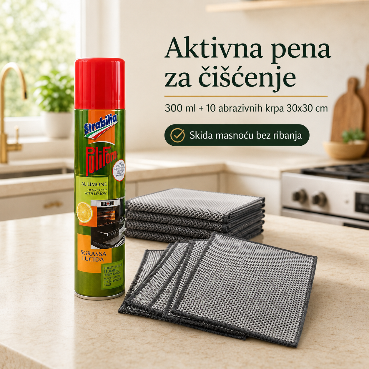 Strabilia - Aktivna pena i čelične krpe