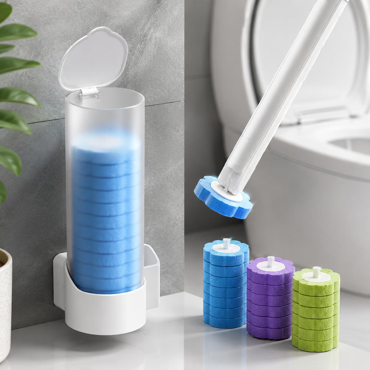 CleanBrush WC četka sa sunđerima