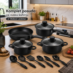 Kitchen pots set - 13-piece set