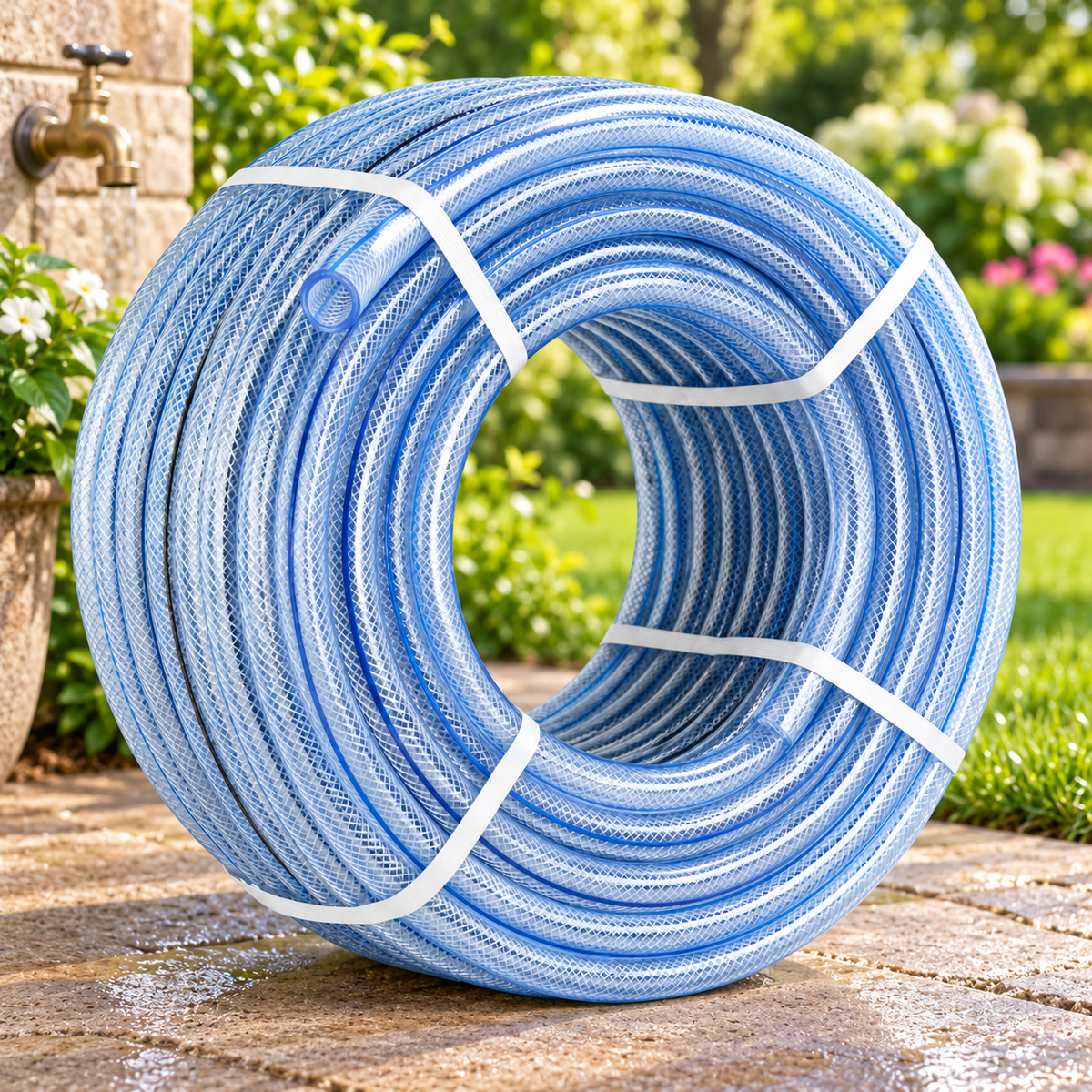 Crevo armirano za pritisak 8mmx100m Cristall Tex