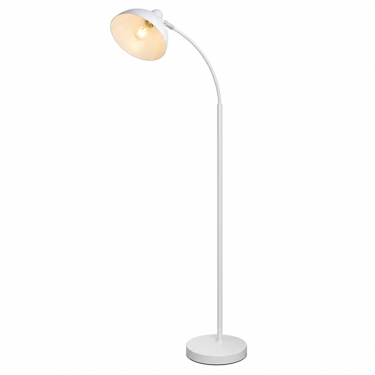 Daron podna lampa metal bela boja E27 158cm