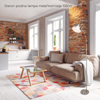 Daron podna lampa metal hrom boja E27 158cm
