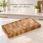 Daska bez ručke sa kanalom 540 x 300 x 40 mm