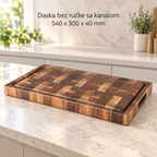 Daska bez ručke sa kanalom 540 x 300 x 40 mm