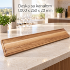 Daska sa kanalom 1.000 x 250 x 20 mm