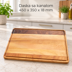 Daska sa kanalom 450 x 350 x 18 mm