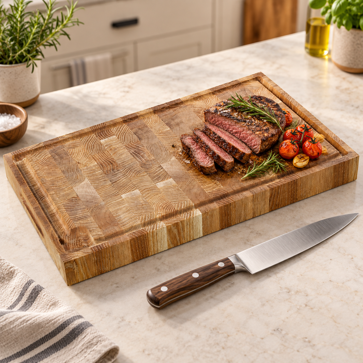 Daska sa kanalom  450 x 250 x 40 mm