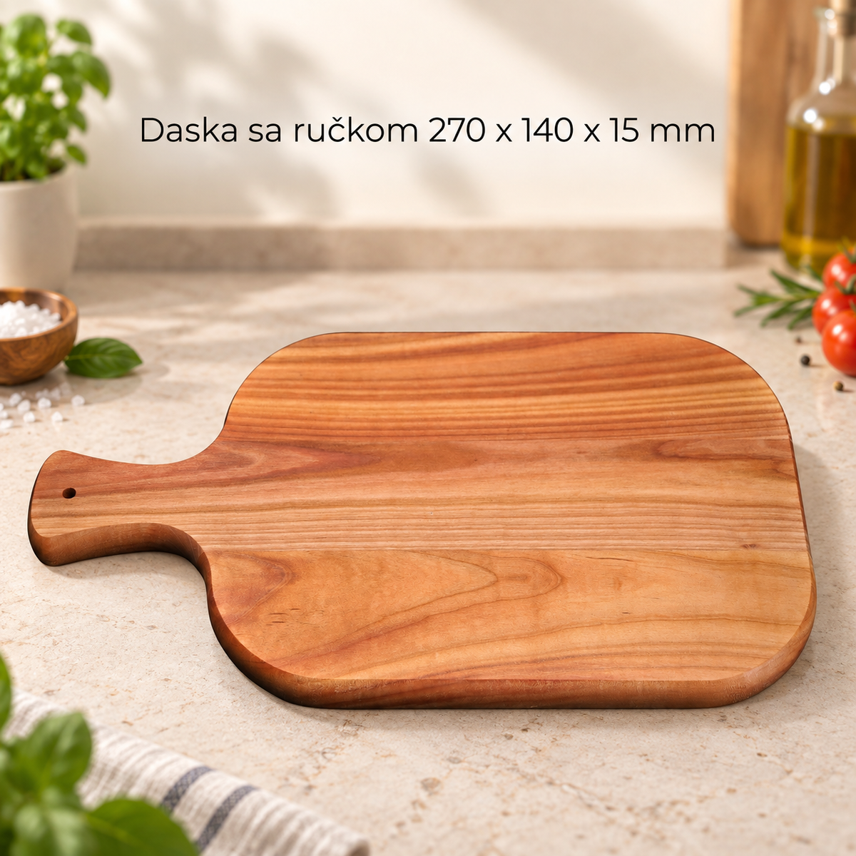 Daska sa ručkom 270 x 140 x 15 mm