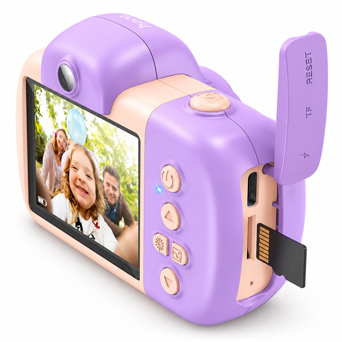 Dečija kamera, 2" IPS LCD, 32 MPx, FullHD, microSD, pink DV201 Pink