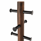 Vešalica za kapute PILLAR coat rack black/walnut