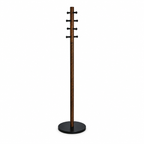 Vešalica za kapute PILLAR coat rack black/walnut