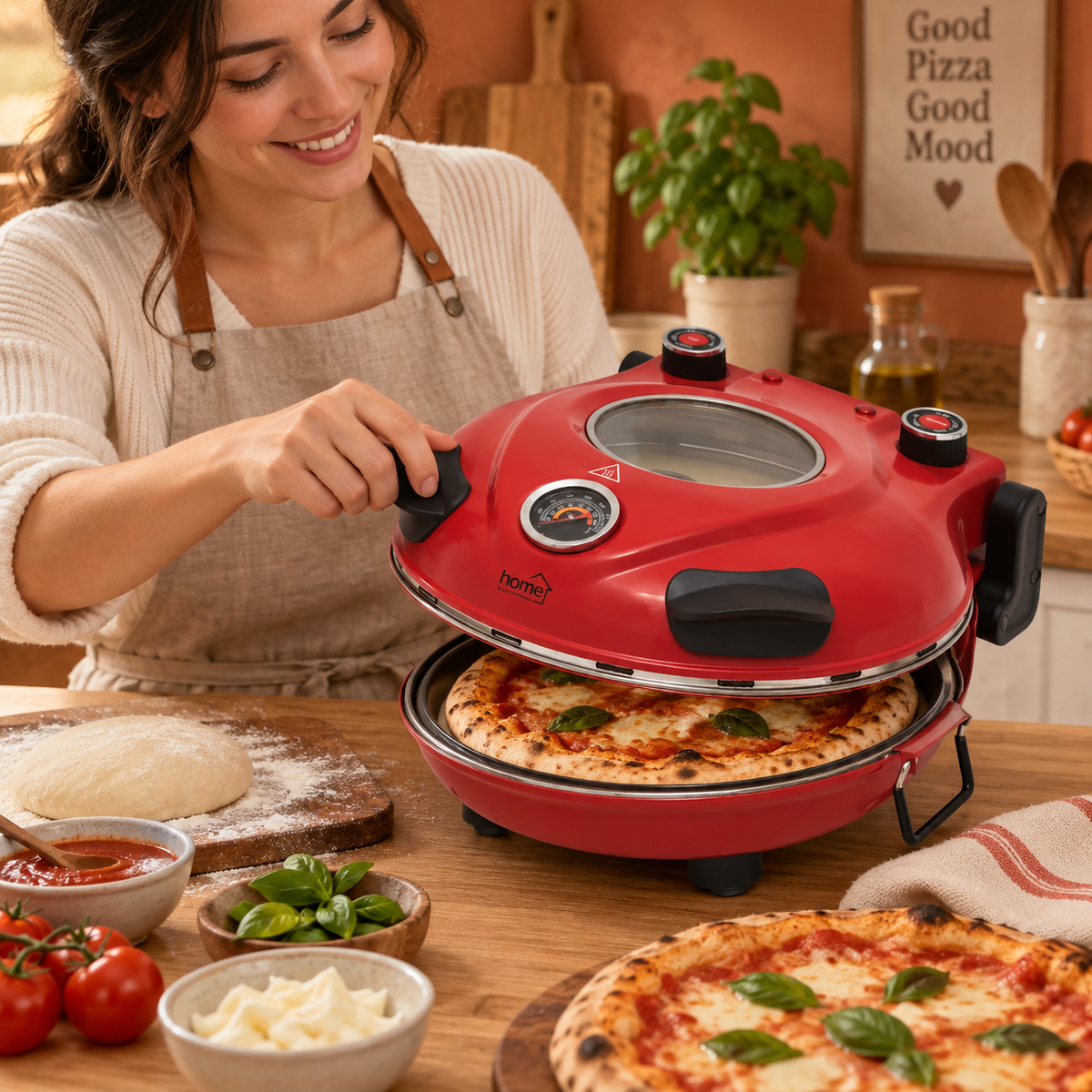 Električni pizza pekač 430°C 1200W HGPZ30