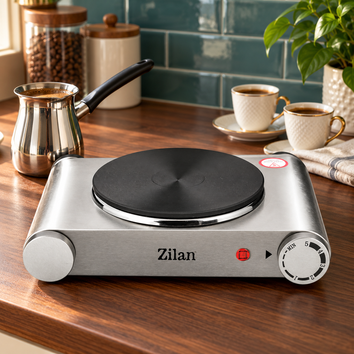 Električni rešo, 1 ploča - 18 cm, 1500 W, INOX ZLN0535